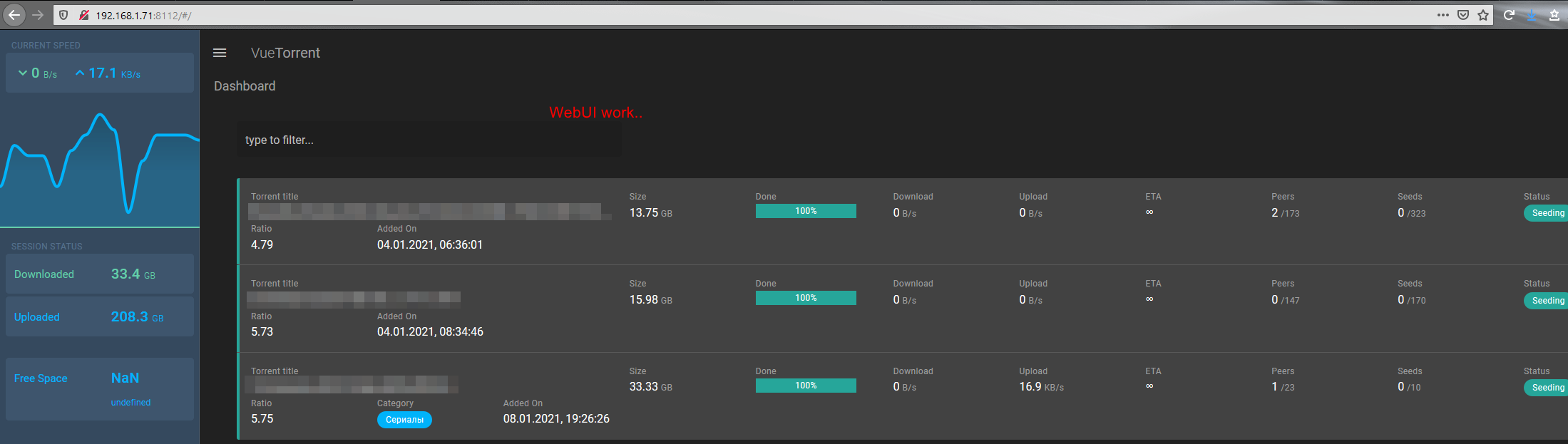 WebUI work correctly after I set it on settings